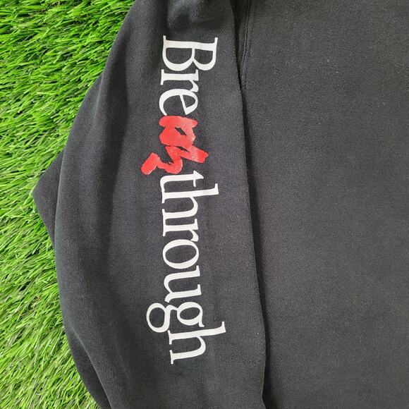Vintage 80s Breakthrough Sweatshirt XL 25x25 Boxy Spellout - Picture 9 of 13